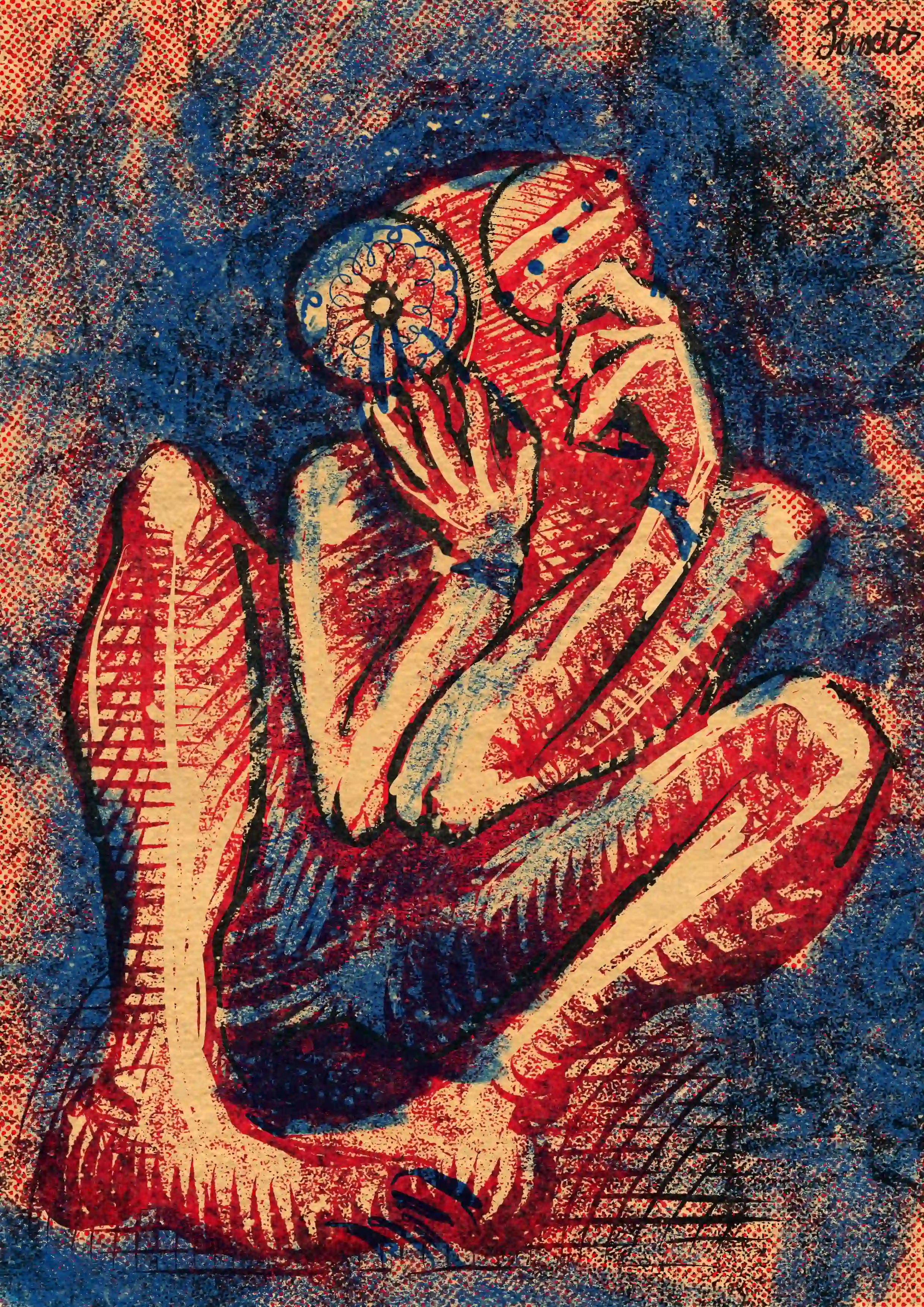 'Anxiety' by dimsaewel -artwork from 2022 daily art