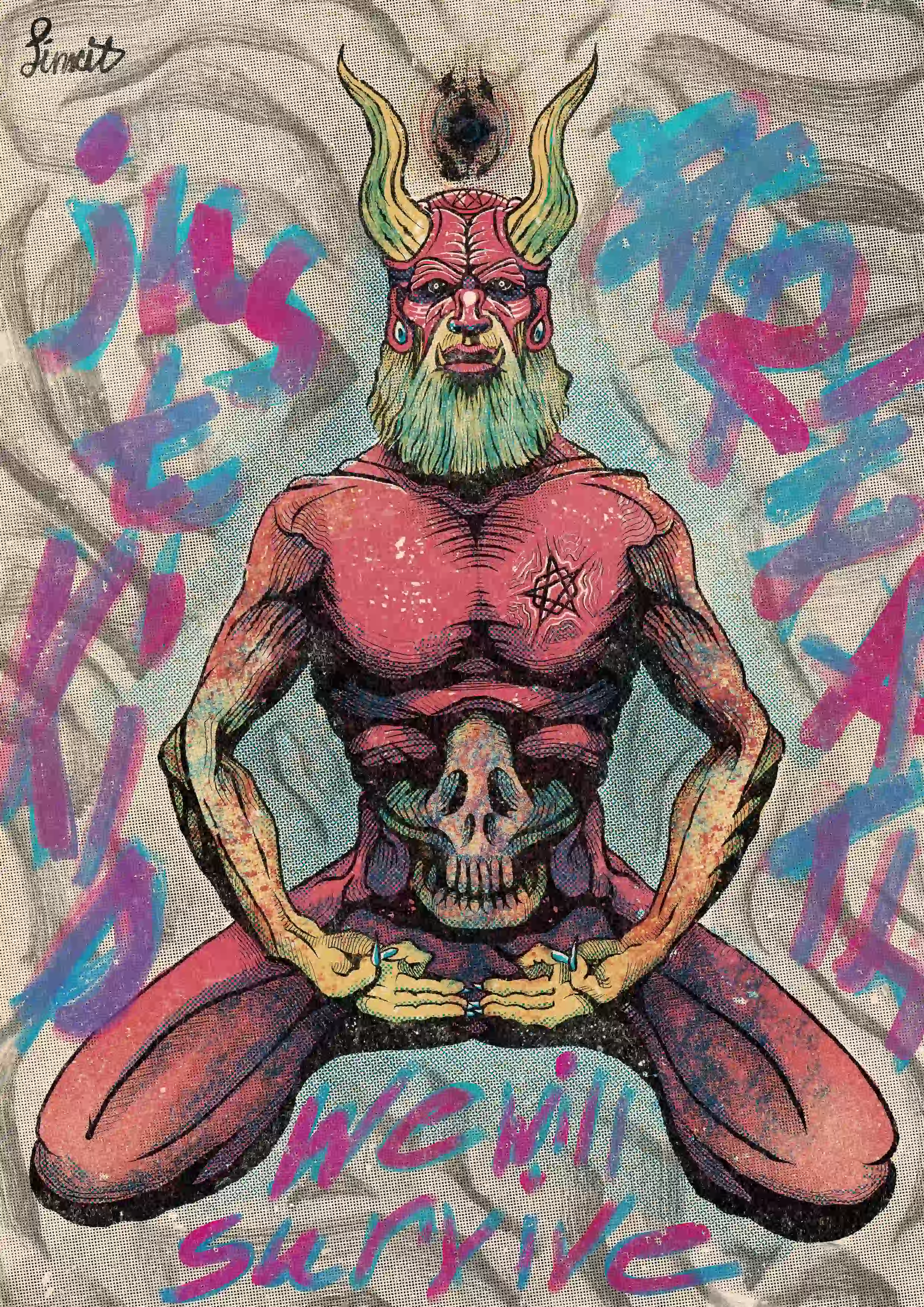 'Calmodemon' -artwork by dimsaewel